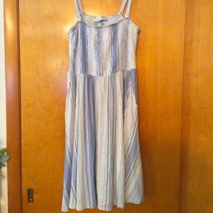 Torrid Blue Striped Dress